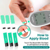 LPOW Blood Sugar Test Strips - 100 Count, Use with LPOW Blood Glucose Monitor Only